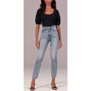 Abercrombie & Fitch High Rise Women Jeans - Light Blue